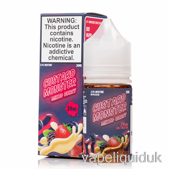 Mixed Berry - Custard Monster Salts - 30mL 48mg Vape Juice